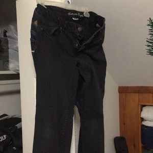 Black skinny super stretch American Eagle jeans size 14
